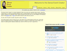 Tablet Screenshot of dancecamps.org